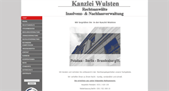 Desktop Screenshot of kanzlei-wulsten.de