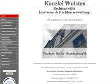 Tablet Screenshot of kanzlei-wulsten.de